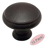 Cosmas 5422ORB Oil Rubbed Bronze Cabinet Hardware Round Mushroom Knob - 1-3/16" Diameter - 10-Pack