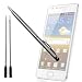 xubix XSP-56 - Stylus - Eingabestift + Kugelschreiber für Apple iPhone, iPad, Galaxy Tab, Galaxy S II Plus, HTC One X / V / S Acer Iconia A510, A200 u.a. + 2x Ersatzmine - Silber