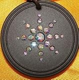 Scalar Energy Pendant with Zircon Gem Stone Crystals Sequence