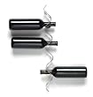 Black+Blum flow 22-1/4 by 3-1/2 by 2-3/8-Inch Wall Mounted Wine Rack, Brushed Staineless Steel