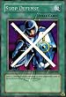 2002 Legend of Blue Eyes White Dragon Unlimited LOB-95 Stop Defense (R)