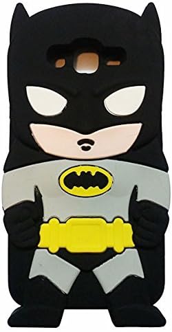 Samsung G530 Case,Crazyant 3D Cute Cartoon Silicone Soft Rubber Back Case Skin Cover for Samsung Galaxy Grand Prime G530H G5308 G5308W Batman Black
