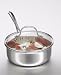 Calphalon Triply Stainless 2-1/2-Quart Shallow Saucepan with Glass Lid