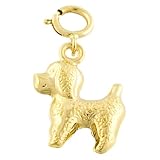 Captivating 14k Yellow Gold Poodle Charm