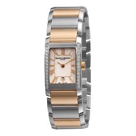 Baume and Mercier Hampton Classic Ladies Two Tone Diamond Watch 8776