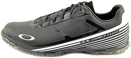 Oakley Men's Cipher 2 Golf Shoe,Black/Silver,9 2E US