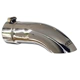 MBRP Mirror Polished Stainless Exhaust Tip Diesel Exhaust Tips 3.5 Inlet- 3.5 Exit Turn Down Tip- 12 Length
