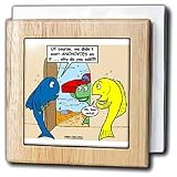Review 3dRose LLC  / Fish Ordering Pizza without Anchovies - 6 Inch Tile Napkin Holder