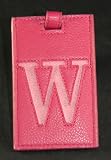 Ganz Initial Suitcase Luggage Bag Tag Address Travel W Pink NEW!