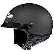 HJC Solid Men's CS-2N Half Face Motorcycle Helmet - Flat Black