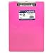 Saunders Plastic Clipboard with Low Profile Clip, Neon Pink, Letter Size, 8.5 inch x 12 inch, 1 Clipboard (21594)