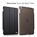 iPad Mini 4 Case , iXCC ® Detachable Smart Case Cover with [Hard PC Back] and Built-in Magnet for Auto Sleep / Wake Function - Black