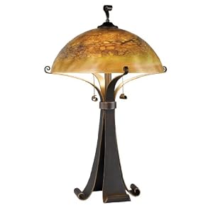 Kenroy Home 20085CHC Santa Fe Table Lamp, Chocolate Caramel