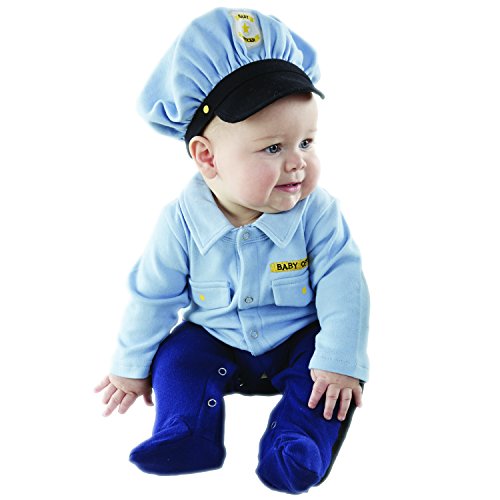 Baby Aspen, Big Dreamzzz Baby Officer, 2-Piece Layette Set, Blue, 0-6 Months