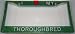 Green Glitter I Love My Thoroughbred License Plate Frame