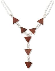Mango wood Y necklace, Singing Arrows - Hand Crafted Mango Wood Y Necklace
