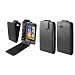 Leder Tasche f�r das HTC Desire Z inkl. Displayschutzfolie schwarz