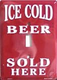 Ice Cold Beer Sold Here Single Light Switch Plate