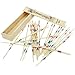 ULAKY Wooden Pick Up Sticks And Box Traditional Game Pickup Stick Toy