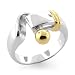 Sterling Silver Hook & Eye Ring