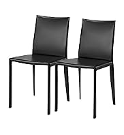 2 Autograph Veneto Bonded Leather Dining Chairs