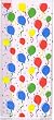 Cello Cellophane Favor Party Bags w/Twist-Ties - Festive Balloons