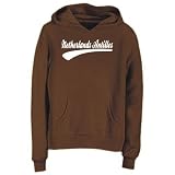 Hoodie Womens Brown  Netherlands Antilles - baseball font  Countries