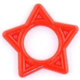 One Silicone Star O-Ring: 14g Red