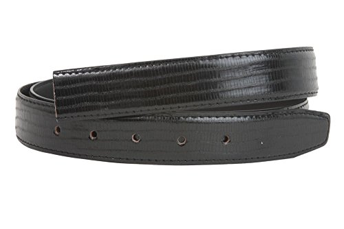 One Size Fits All Corona Lizard Print Patent Faux Leather Belt Strap