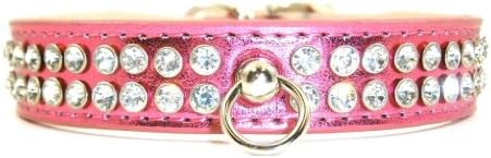 Celebrity Rhinestone Dog Collar - Pink - Size Extra Small