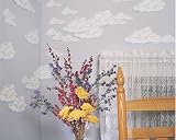 WALLIES WALLPAPER CUTOUTS 25/PKG-LARGE CLOUDS 6-3/4 X 3-3/4