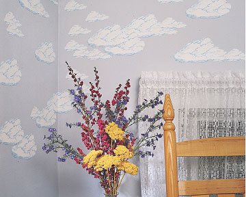 Childrens Toyshop  Toys : WALLIES WALLPAPER CUTOUTS 25/PKG-LARGE CLOUDS 6-3/4 X 3-3/4