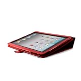 Proporta Apple iPad 2 Hochglanz Shine Hülle / Etui - Rot / Blumendruck