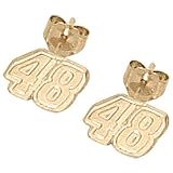 LogoArt Jimmie Johnson 10K Very Small Number Post Earrings