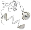 Sterling Silver 9/16" (18 mm) Photo Ball, Locket For Six Pictures Sterling Silver 9/16" (18 mm) Photo Ball, Locket For Six Pictures