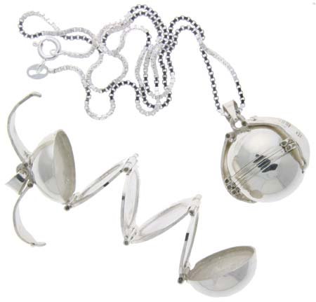 Sterling Silver Photo Ball, Locket For Six Pictures
