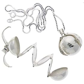 Sterling Silver 9/16" (18 mm) Photo Ball, Locket For Six Pictures by 