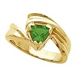 14K Yellow Gold Tsavorite (Green Garnet) Ring