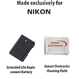 Li-Ion Extended Life Replacement Battery Pack for Nikon EN-EL14 1500mAh! Fo ....