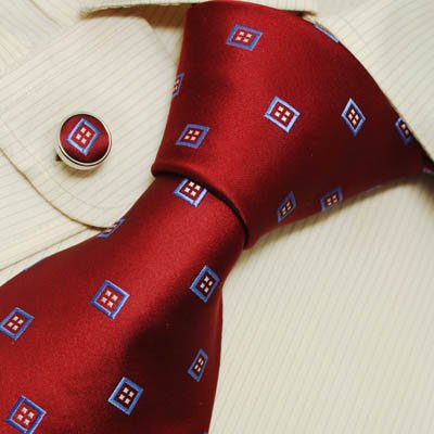 Burgundy Pattern Ties for Men Blue Xmas Gift Mens Style Silk Ties Cufflinks Set 9586 Burgundy Pattern Ties for Men Blue Xmas Gift Mens Style Silk Ties Cufflinks Set 9586