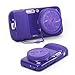 GMYLE(R Purple TPU Protective Soft Case with Camera Lens Cover for Samsung Galaxy S4 Zoom SM-C1010, SM-C102