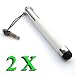 Hi-Tech Dealz® 2 Pack of Stylus (White) RETRACTABLE / EXPANDABLE Universal Touch Screen Capacitive Pen for Samsung Tablet PC / Cell Phone / Smartphone : Samsung Conquer 4G, Samsung Continuum I400, Samsung Corby TV F339, Samsung Dart, Samsung DoubleTime I857, Samsung Droid Charge I510, Samsung DuosTV I6712, Samsung Epic 4G, Samsung Exhibit 4G, Samsung Exhibit II 4G, Samsung Exhilarate, Samsung F480i, Samsung Fascinate, Samsung Focus, Samsung Focus Flash I677, Samsung Focus S I937