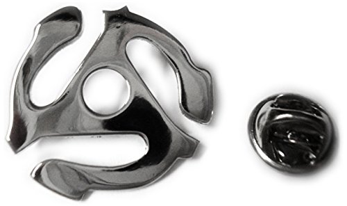 45 RPM Vinyl Record Adapter Spindle Replica Lapel Pin