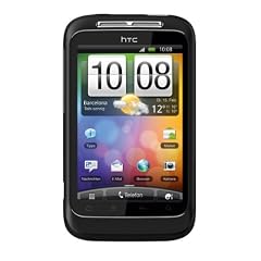 HTC Wildfire S Smartphone (8.1 cm (3.2 Zoll) Touchscreen, WiFi (b/g/n), Android OS 2.3.3) schwarz