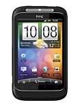 HTC Wildfire S Smartphone (8.1 cm (3.2 Zoll) Touchscreen, WiFi (b/g/n), Android OS 2.3.3) schwarz