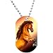 Colorful Horse Dog Tag Necklace