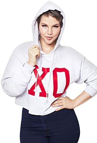 Rebdolls Women's Rebdolls XO Cropped Hoodie 3X Ash Gray