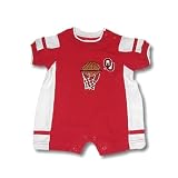University of Oklahoma Sooners - Kids Pique Basketball Stripe Romper Onesie w/ net design