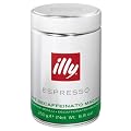 Illy Espresso gemahlen, entcoffeiniert, Dose mit silber/gr�ner Banderole, 250 g