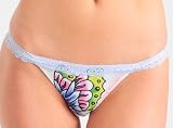 ED HARDY #1030 BB BUTTERFLY LACE THONG